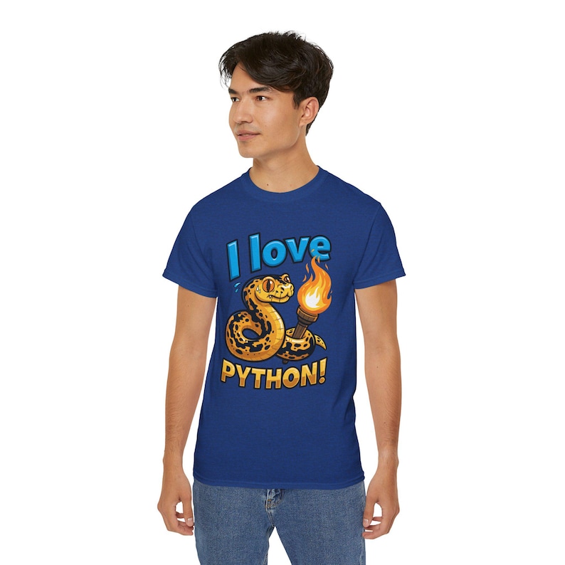 I Love Python T-Shirt | Programming coder tee | Funny Programmer Shirt | Coding Gift for Developers 画像 20