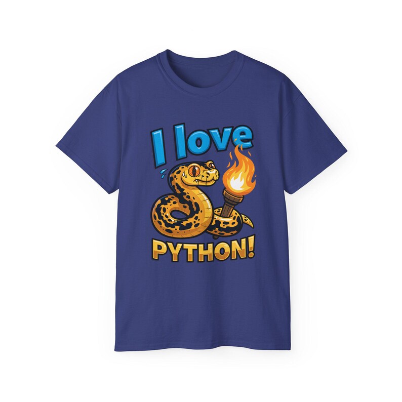 I Love Python T-Shirt | Programming coder tee | Funny Programmer Shirt | Coding Gift for Developers 画像 16