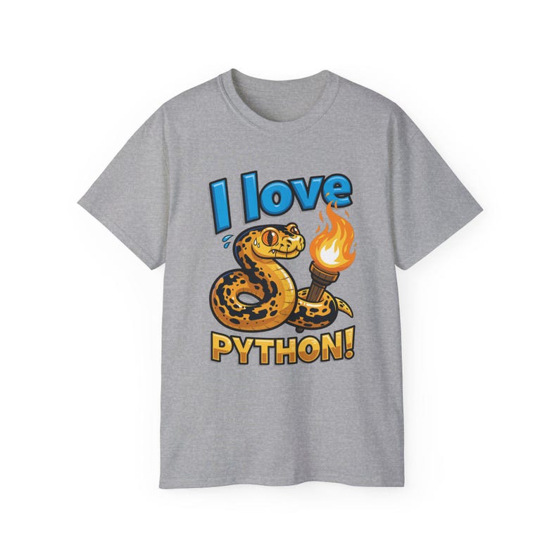 I Love Python T-Shirt | Programming coder tee | Funny Programmer Shirt | Coding Gift for Developers 画像 6
