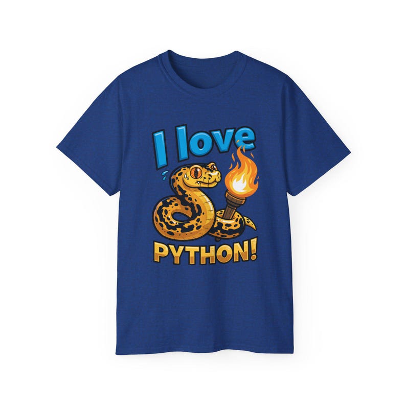 I Love Python T-Shirt | Programming coder tee | Funny Programmer Shirt | Coding Gift for Developers 画像 17