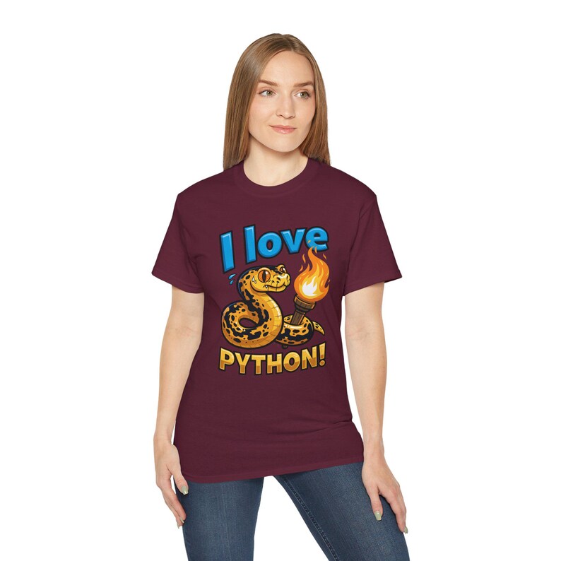I Love Python T-Shirt | Programming coder tee | Funny Programmer Shirt | Coding Gift for Developers 画像 12