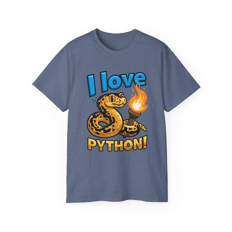 I Love Python T-Shirt | Programming coder tee | Funny Programmer Shirt | Coding Gift for Developers 画像 15