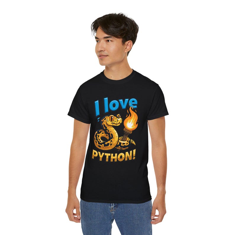 I Love Python T-Shirt | Programming coder tee | Funny Programmer Shirt | Coding Gift for Developers 画像 13