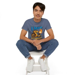 I Love Python T-Shirt | Programming coder tee | Funny Programmer Shirt | Coding Gift for Developers 画像 7