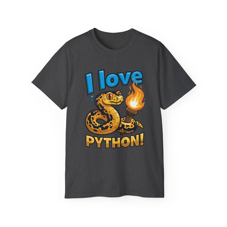 I Love Python T-Shirt | Programming coder tee | Funny Programmer Shirt | Coding Gift for Developers 画像 14
