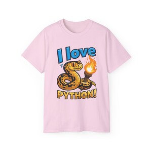 I Love Python T-Shirt | Programming coder tee | Funny Programmer Shirt | Coding Gift for Developers 画像 19