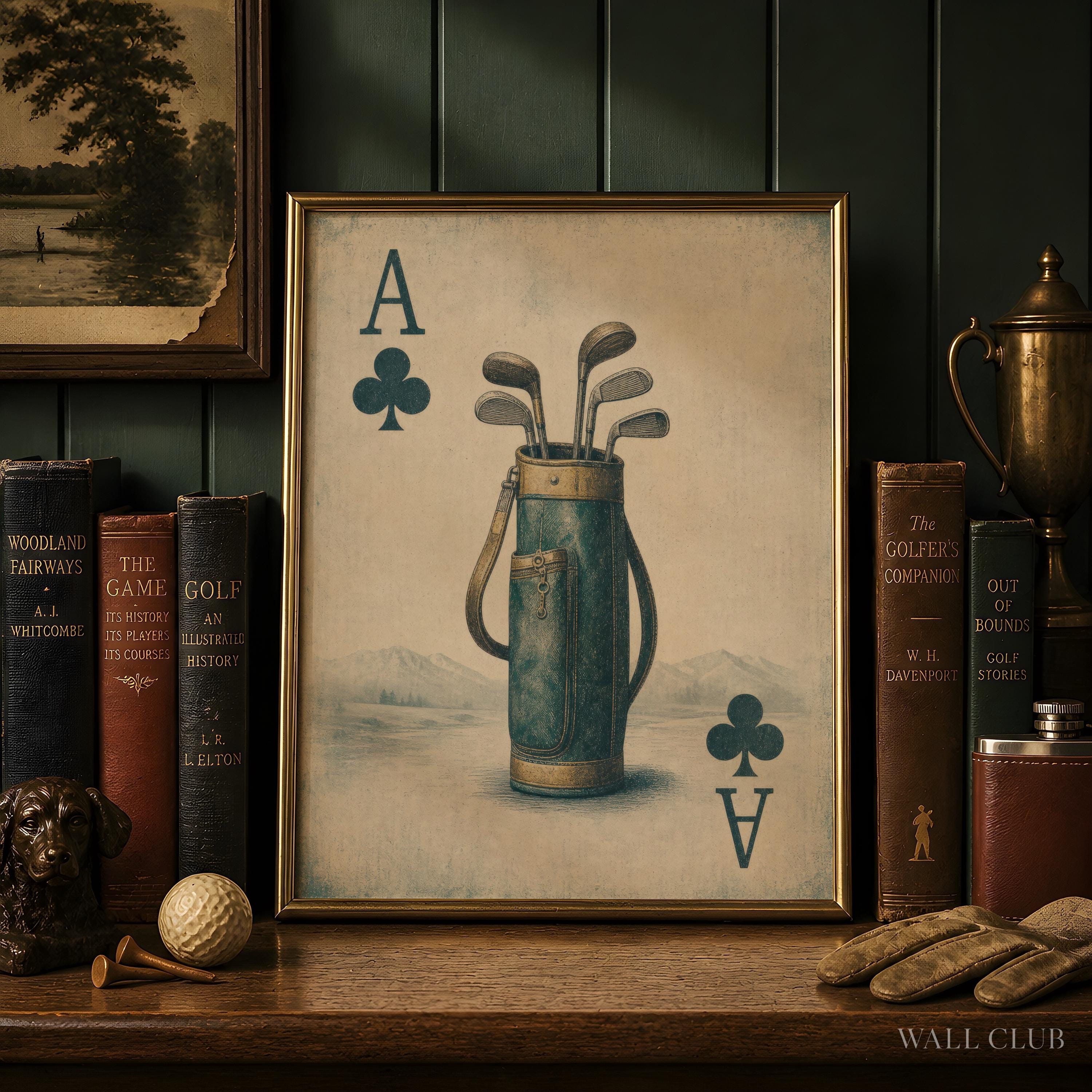 Vintage Golf Card Ace Art - Etsy