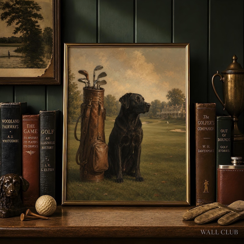 Black Lab Dog Golf - Etsy