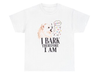Pomeranian-T-Shirt | Aquarell-Hundeillustration, lustiges Zitat