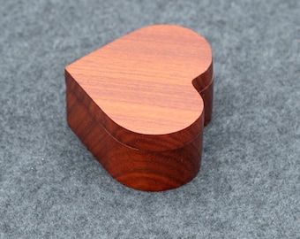 Bloodwood Heart Box with lid