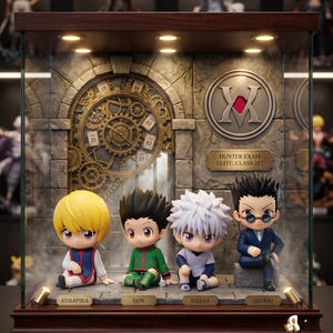 Hunter x Hunter Chibi Figures | Gon, Killua, Kurapika, Leorio Anime Collectible Desk Decor