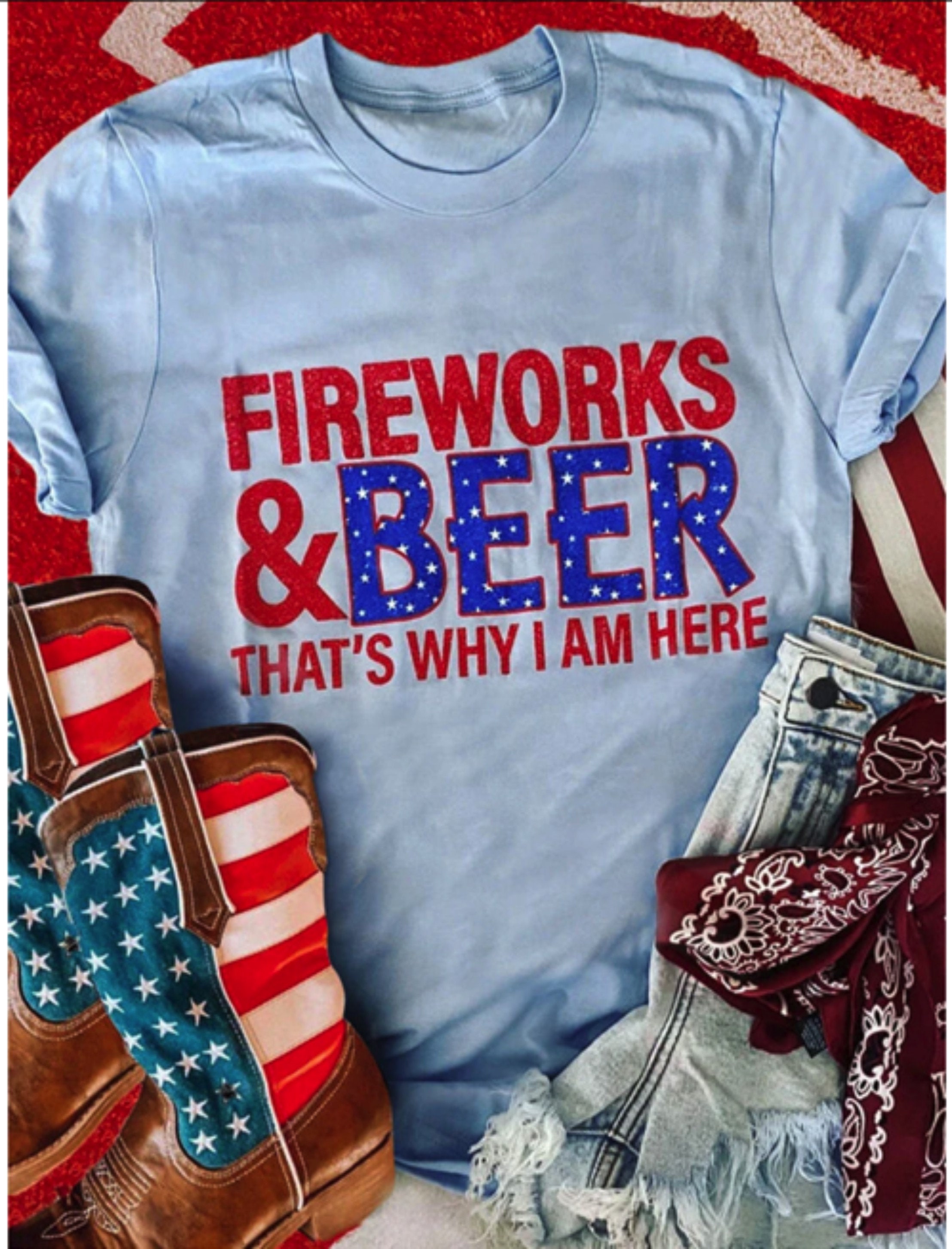 4th of July Fireworks & Beer Unisex Crew Most popular Etsy.de