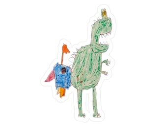 The Jetpack T-Rex Sticker