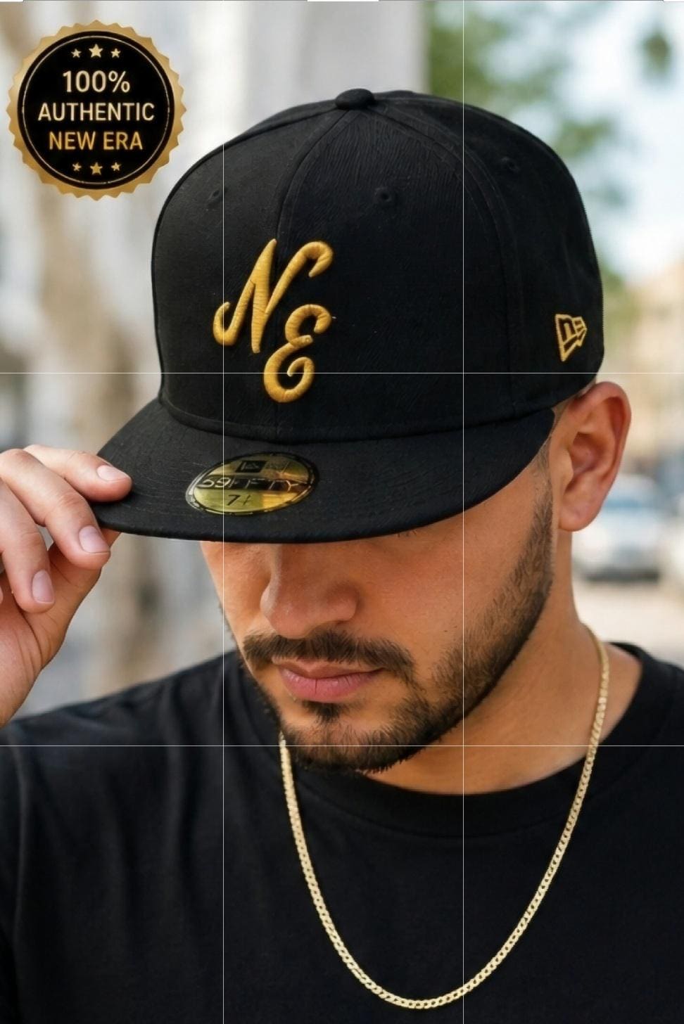 New Era Ny Black Cap - Etsy