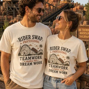 Rider Swap Professional-skjorta | Teamwork Makes Dream Work Tee Park-skjorta