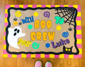 Hand Painted, Customized, Halloween Banner – Personalized Party Decor