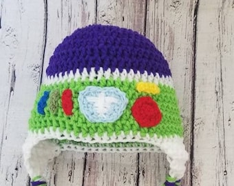 Buzz lightyear Toy Story inspired crochet hat, Toys Story Cosplay