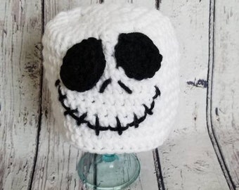 Jack Skellington Crochet Hat-nightmare before Christmas inspired-halloween-skeleton hat