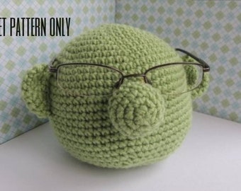 Dr. bunsen Honeydew eyeglass holder crochet PATTERN ONLY, Instant Download Crochet glasses holder Pattern, Crochet Muppets Pattern