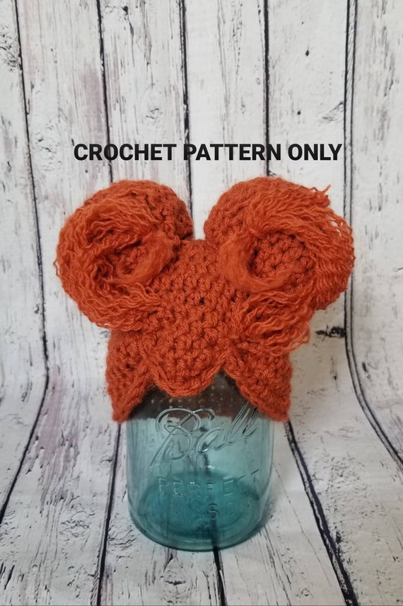 Winifred Sanderson crochet hat PATTERN ONLY, hocus pocus crochet hat, Instant Download Crochet Pattern