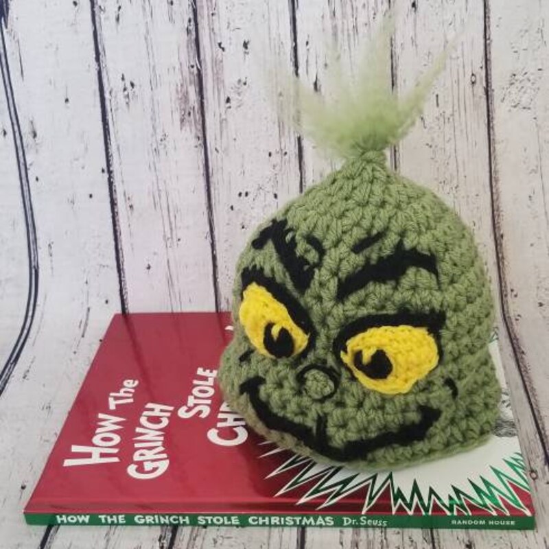 Crochet Grinch Hat Etsy