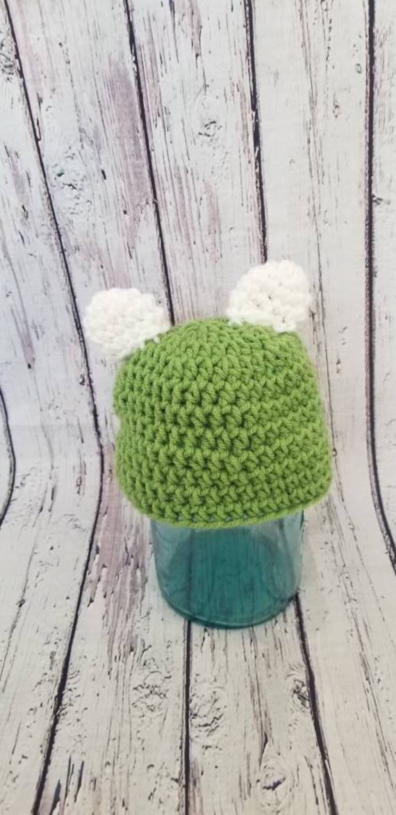 Kermit the Frog Crochet Hat Muppets Hat 
