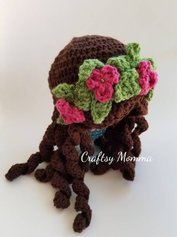 Moana Hat/wig Crochet Moana Inspired 