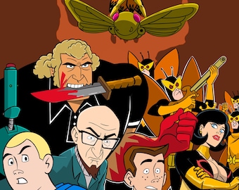 Venture Bros & the Butter Glider 11x17 print