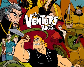 Venture Bros & Crew Art print 11x17