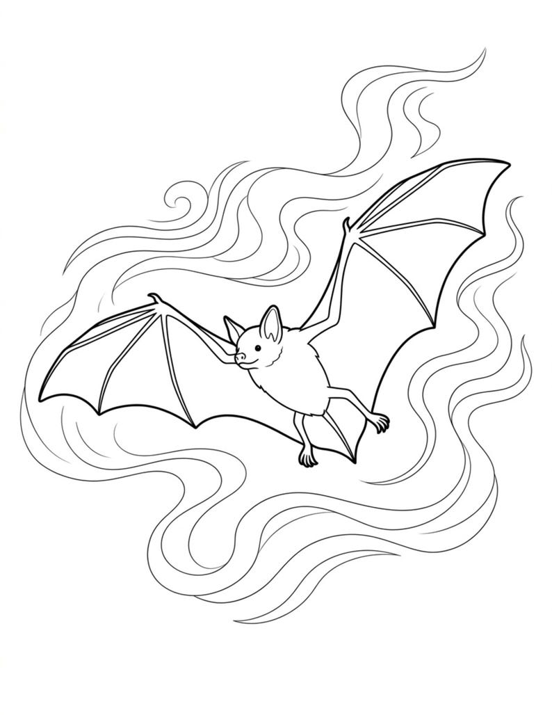 Color Book Bat Bat Coloring Pages Printable | 20 Halloween Bat Coloring Book Sheets ...