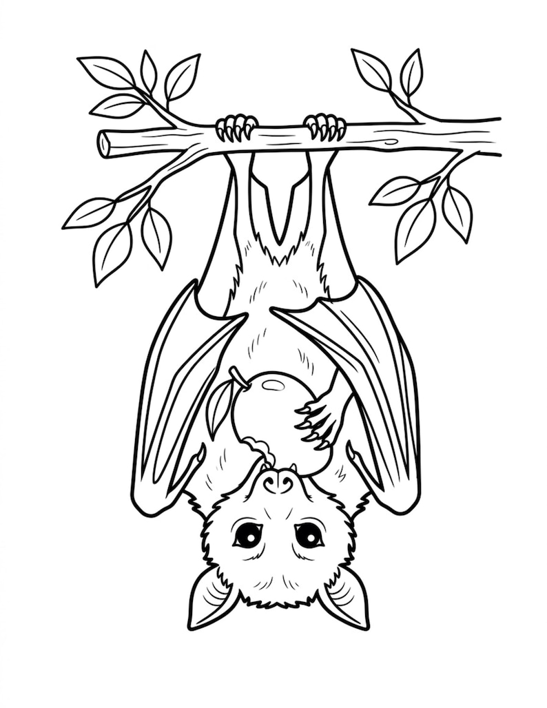 Color Book Bat Bat Coloring Pages Printable | 20 Halloween Bat Coloring Book Sheets ...