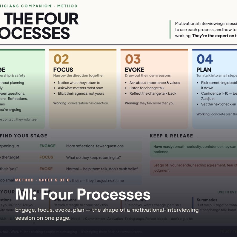 Social Work Quick Reference Set | 8 Practice Guides for MSW Students and New Clinicians image 5