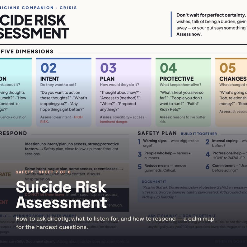 Social Work Quick Reference Set | 8 Practice Guides for MSW Students and New Clinicians image 4
