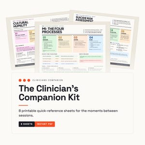 Social Work Quick Reference Set | 8 Practice Guides for MSW Students and New Clinicians image 1