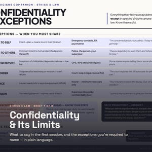 Social Work Quick Reference Set | 8 Practice Guides for MSW Students and New Clinicians image 6