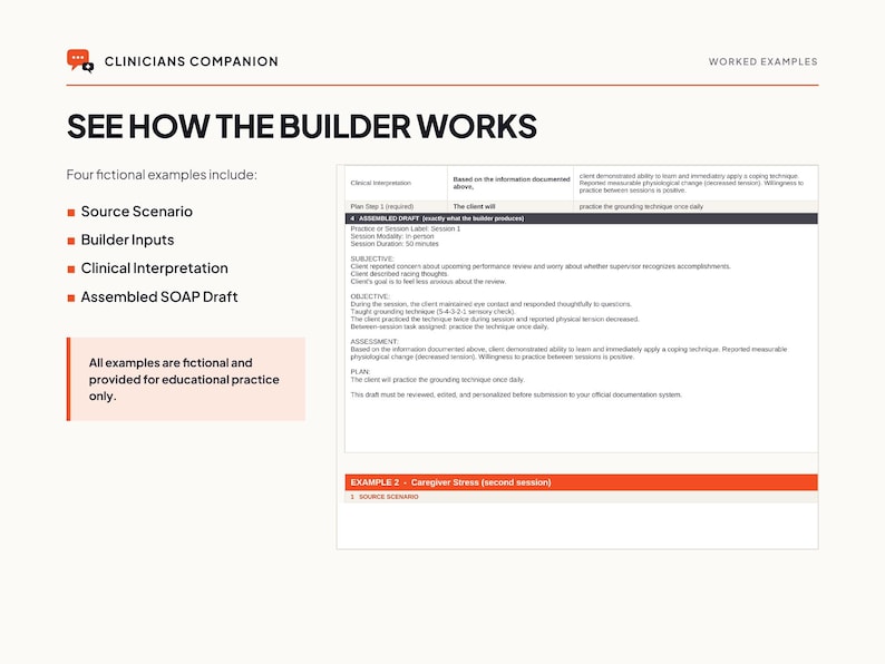 SOAP Note Builder for Social Work | Excel & Google Sheets Documentation Tool image 7