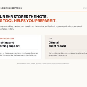 SOAP Note Builder for Social Work | Excel & Google Sheets Documentation Tool image 3