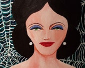 Spider Woman - From Original Acrylic Canvas Painting on Archival Paper