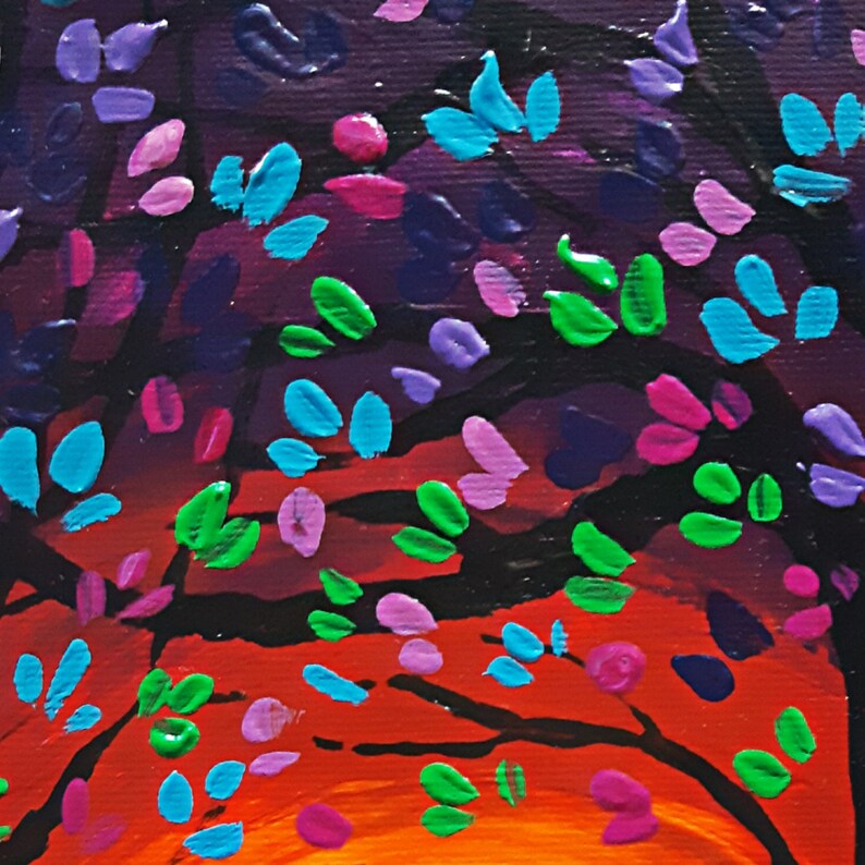 Original Painting Colorful Acrylic Wall Art Couple Love Etsy