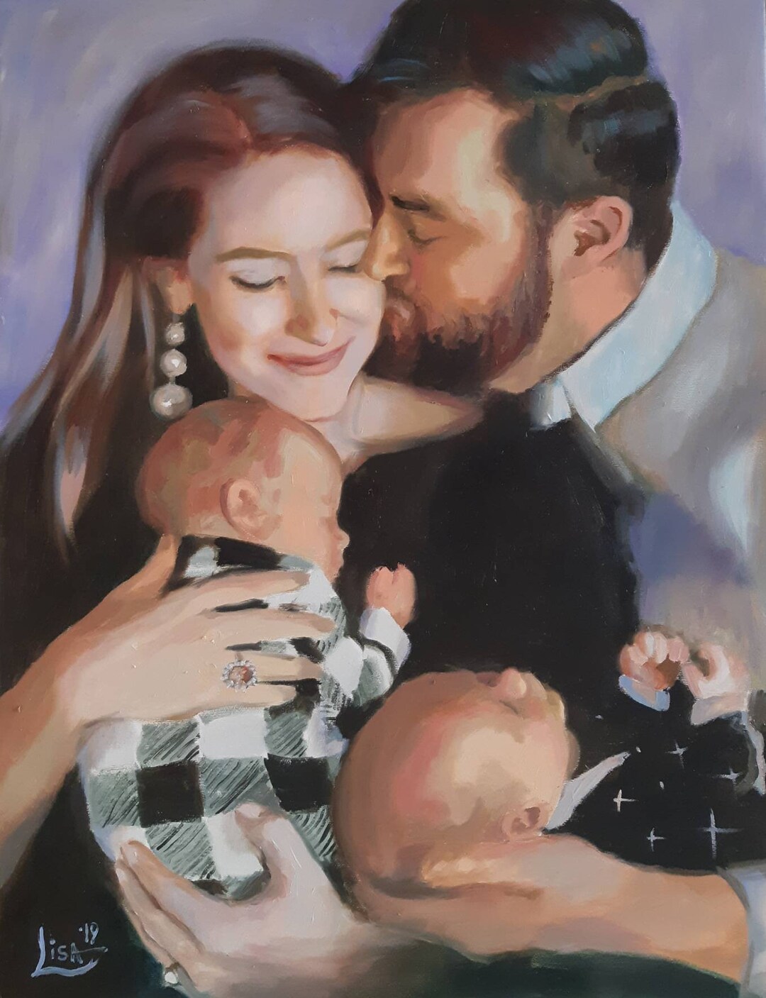 Commission Portrait Painting on Canvas Custom Order Oil - Etsy