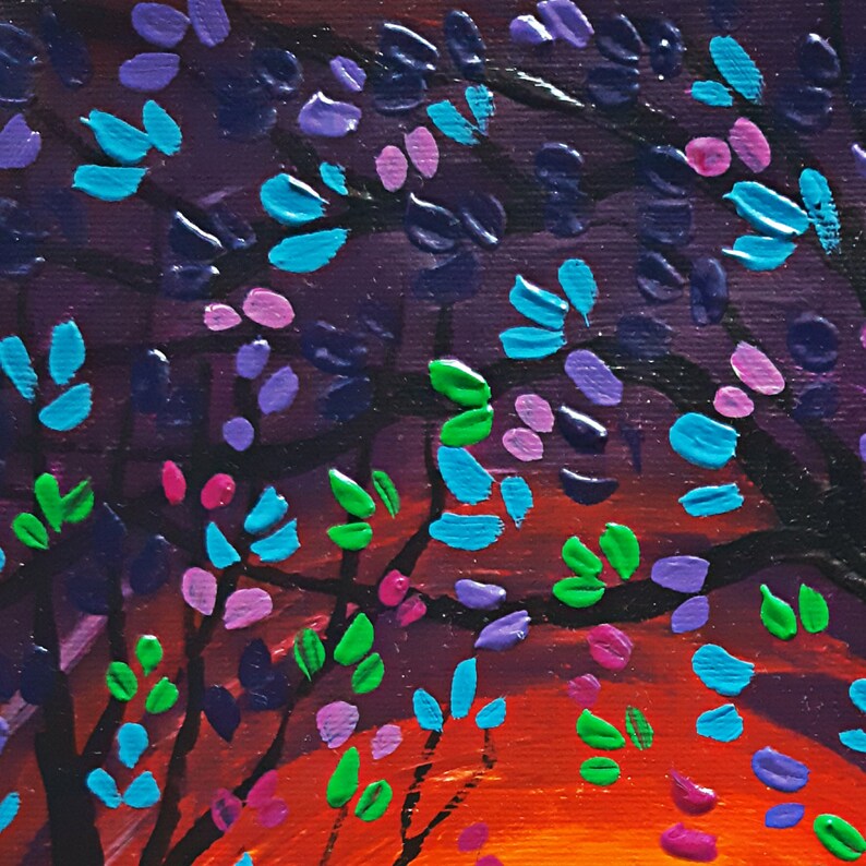 Original Painting Colorful Acrylic Wall Art Couple Love Etsy