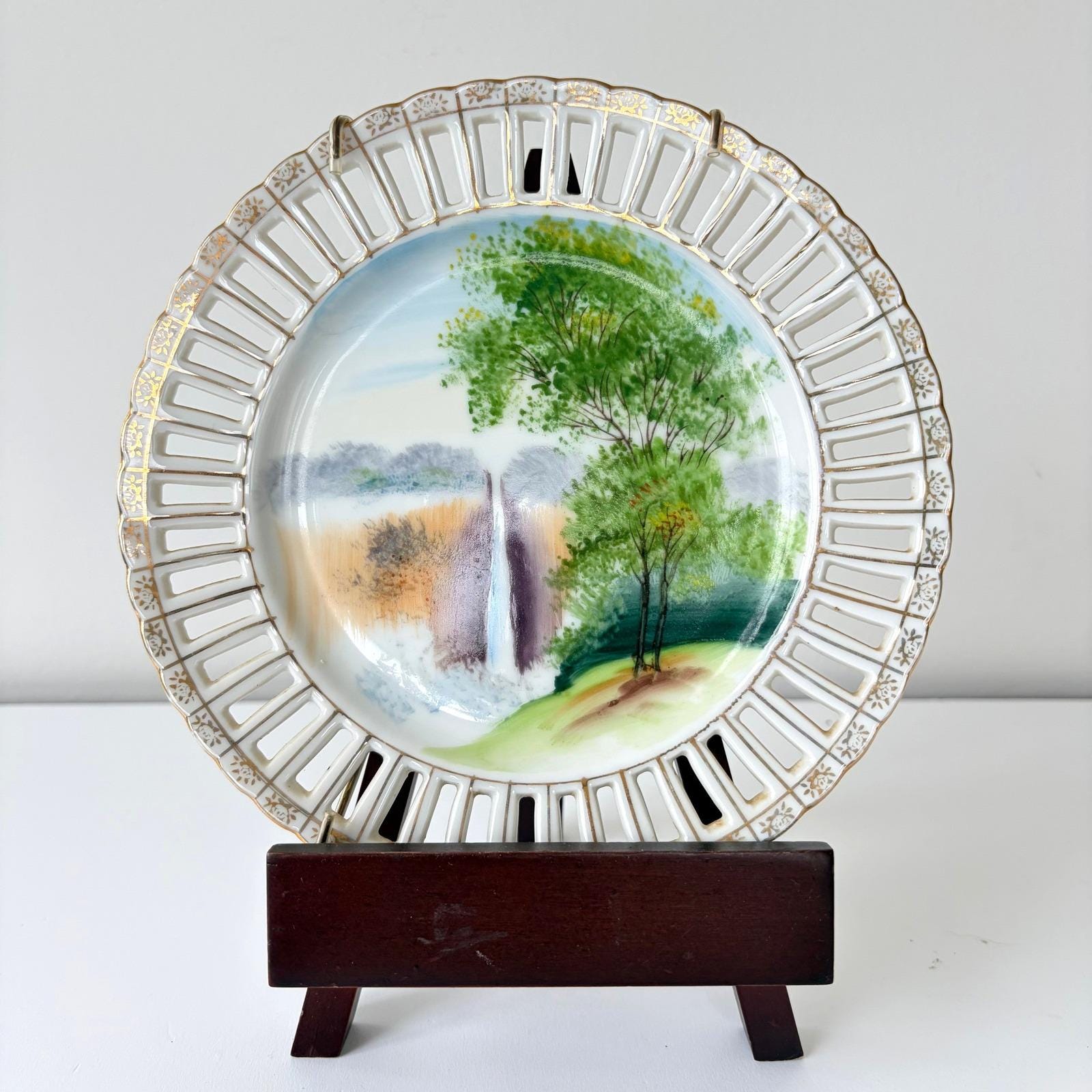 Landscape Painted Plate - Etsy