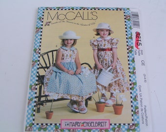 McCalls Pattern Mary Engelbreit 3215 Child Girl Dresses Purse