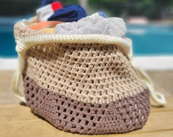 Summer Crochet Beach Bag - Crochet Mandala Yoga Bag - Crossbody Bag - Beach Tote Bag - Summer Gifts for Her