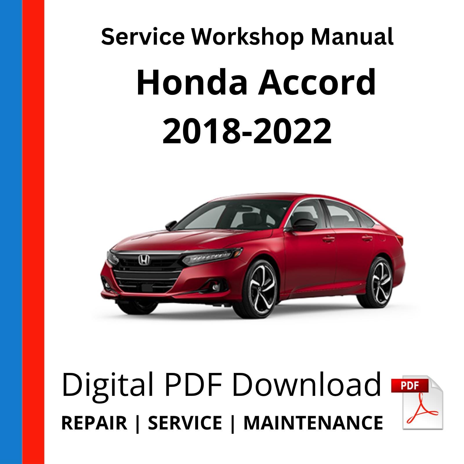 Honda Accord Service Manual - Etsy
