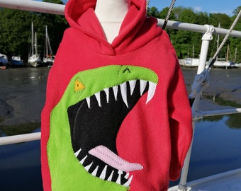 T-Rex dinosaur spike hoodie, custom dinosaur spike hoodie, Spiked Dino Hoodie, kids spiky dino hoodie, adult dino hoodie