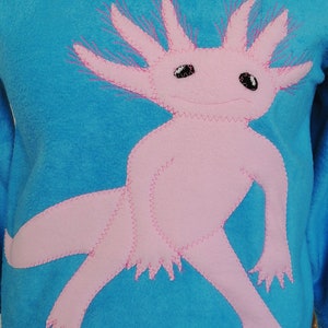 Axolotl Hoodie custom gift, kids axolotl hoodie, adult axolotl hoodie, axolotl sweatshirt, endangered animals hoodie zdjęcie 3