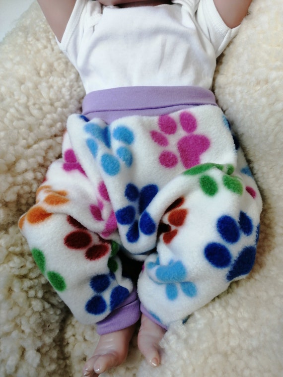 paw print baby pants