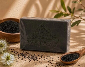 Palestinian Nabulsi Black cumin Olive Oil Soap Handmade in Nablus
