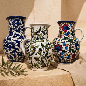 Handmade Ceramic Pitcher – Water Jug & Carafe 6 × 8 in
